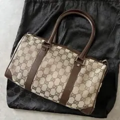 GUCCI グッチ GG キャンバス レザー ミニ ボストン バッグ シェリーのサムネイル