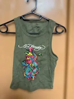Ed Hardy タンクトップ M ライム ハート Y2K - メルカリ
