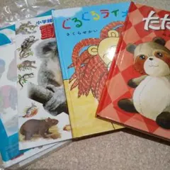 絵本セット：たぬき・ぐるぐるライオン・動物図鑑