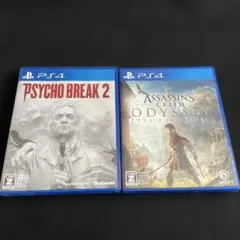 【動作確認済】PS4 サイコブレイク2 アサシングリードオデッセイ 2本セット