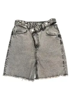 H&M グレー ショートパンツ ベルト付き S