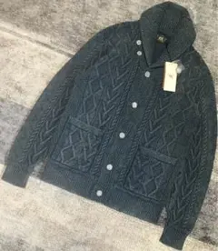 奇跡の新品未使用プライスタグ付き RRL インディゴ ニット カーディガン S