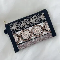 ハンドメイド 長財布 ラウンドファスナーミナペルホネン - メルカリ