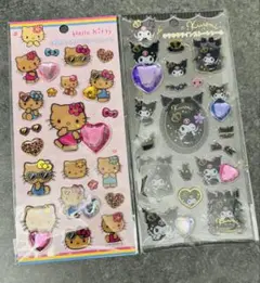 [国内正規品]サンリオ　キラキラ　ラインストーンシール 日焼けキティ　クロミ