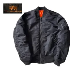 《超美品》MA-1 ALPHA アルファインダストリーズ フライトジャケット 黒