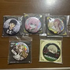 キャラクター75mm缶バッジ 5個セット　新品