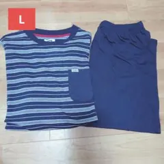 ②EDWIN ルームウェア パジャマ上下セット Lサイズ