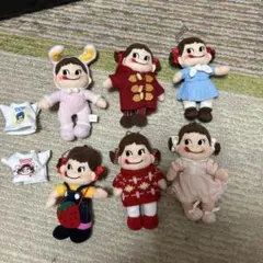 ペコちゃん　ぬいぐるみキーホルダー6種＋ミニTシャツセット