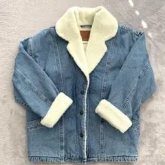 LEVI'S PREMIUMリーバイス　デニムブルー ボアジャケット Gジャン