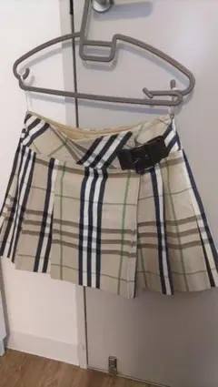 BURBERRY チェック柄プリーツスカート 38