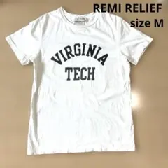 REMI RELIEF レミレリーフ　ダメージ加工　Tシャツ　白　ロゴのサムネイル