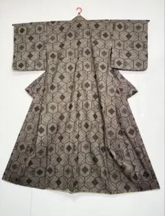 T39 和装着物 本場大島紬 幾何学模様 訳あり リメイク材料用