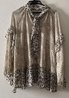 ローズバッド シフォンシャツ レオパードのサムネイル
