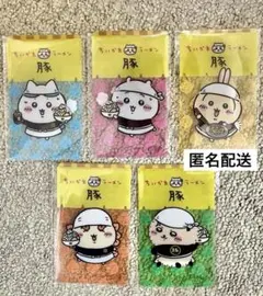 ちいかわラーメン豚　ノベルティ　クリアカード　ハチワレ　うさぎ　ラッコ　シーサー