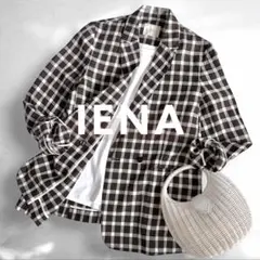 【美品】IENA フレンチリネンジャケット 定価25,300円のサムネイル
