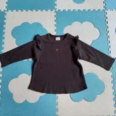 サイズ80　petit main 　チェリー刺繍 Tシャツ