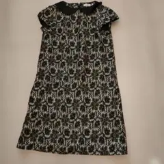 DRESSTERIOR レース柄 半袖ワンピース 38