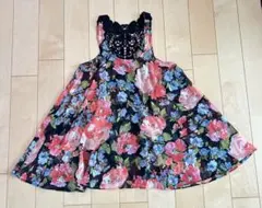 イング　花柄　ノースリーブ　チュニック　Ｍサイズ