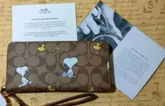 COACH　スヌーピー　ウッドストック　長財布