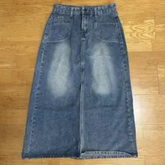 SHEIN ストレートレッグ デニムロングスカート