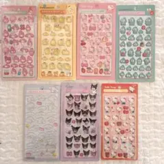 サンリオ ボンボンドロップシール 3Dシール 7枚セット