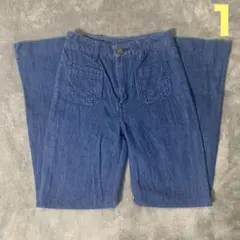 SLY JEANS ダークブルー ブーツカットデニム