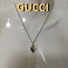 【グッチ】♡ハート型シルバーネックレス「G」♡ 　　　　　　【良品に近い】のサムネイル