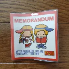 Sanrio Patty & Jimmy メモ帳 1975年製のサムネイル