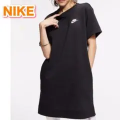 Nike カットソーワンピース 半袖 ブラック