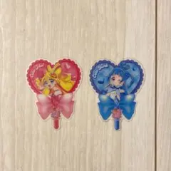 【美品】キミプリ 映画特典 うちわ型クリアカード キュアアイドル キュアうぃンク