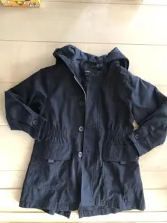 COMME CA ISM ブラック フード付きジャケット 110A