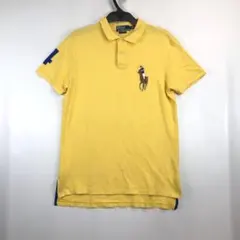 ラルフローレン ビッグポニー 半袖ポロシャツ イエロー M CUSTOM FIT