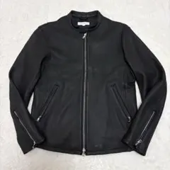 【極美品】ビューティーアンドユース ラムレザー シングルライダース Lサイズのサムネイル