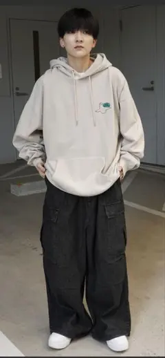 Mark Gonzales パーカー ベージュサイズM
