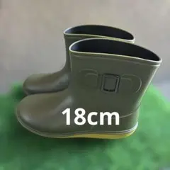 KenKenPa キッズ レインブーツ カーキ 18cmのサムネイル
