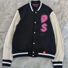 ドッグソックススウェットスタジャン 黒×ベージュ サイズ2