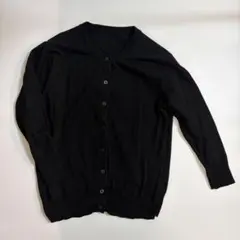 MUJI 無印良品 コットン 綿100% 七分袖カーディガン 婦人 Sサイズ