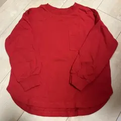 GU 赤 長袖カットソー 120サイズ