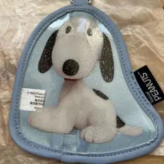 新品【PLAZA限定】スヌーピー ダイカットポーチ ラメ入り 小銭入れ