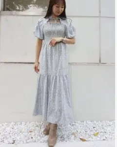 MERCURYDUO 2wayボリュームスリーブシャーリングワンピース