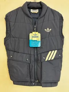 【新品・未使用】adidas ADS-510 中綿ベスト ネイビー M　レトロのサムネイル