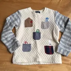 klädkåp ポケット刺繍トレーナー 120サイズのサムネイル