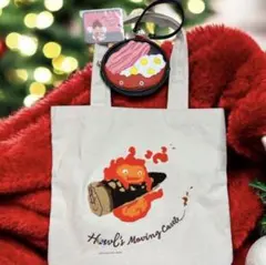 ハウルの動く城　トートバッグ＆リール付きコインカードケースのセット、新品未使用！