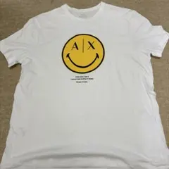 ARMANI EXCHANGE スマイルプリント Tシャツ ホワイトのサムネイル