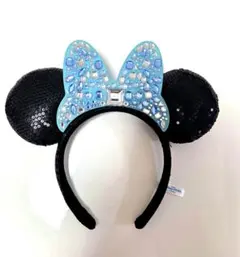 ディズニー　カチューシャ　青