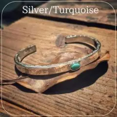 ターコイズ バングル シルバー インディアンジュエリー メンズ ブレスレット