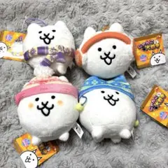 にゃんこ大戦争 ウインタースタイル マスコット 4種 コンプセット