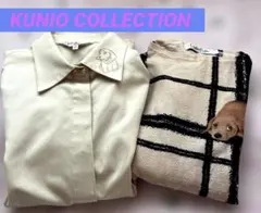KUNIO SATOダックス刺繍ブラウス&長袖トップスセット⭐️ラージ(Lサイズ)