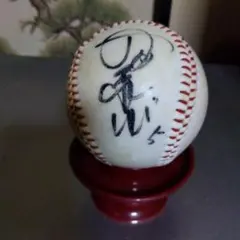 サイン入り野球ボール 大島康徳の中日時代のサインボールです。背番号５ 打順も５番