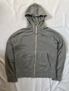 00s NIKE 忍者フード　ジップアップパーカー　グレー　肉厚